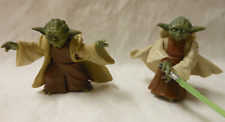 LOT OF 2: HASBRO Star Wars AOTC Yoda Battle of Geonosis 2003-04, YODA 2001 picture