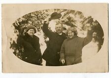 Teddy Roosevelt & Family RPPC 1922 Shows All 3 Waving Hello Photo Taken Germany picture