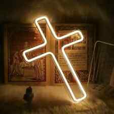 Jesus Cross Neon Signs, LED Neon Lights Signs Wall Decor, USB Power picture