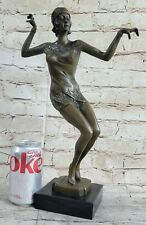 Costumed Dancer Romanian Artist D.H Chiparus, Bronze Sculpture artwork Decor Art picture