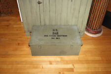 Vintage US Army Pipe Fitters Equipment Trunk Military Collectible picture