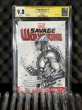 Savage Wolverine 6 Signed & Sketch Cover CGC 9.8 Original Art by Jonboy Meyers picture