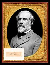 Robert E. Lee photo and Autograph COPY 8-1/2