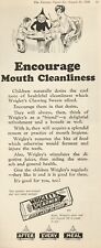 1926 Wrigley's Spearmint Gum: 5x12”Orig. Ad Clipping~Encourage Mouth Cleanliness picture
