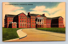 1943 US Veterens Hospital Fayetteville AR Arkansas Postcard picture