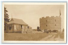 Pemaquid Beach Maine RPPC Photo Postcard Fort William Henry Exterior View c1905 picture