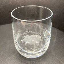 St. Andrews Club House small clear glass Whisky glass St Andrews Golf Club picture