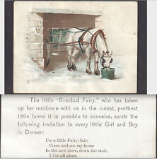 Denver McNamara Dry Goods Store 1800s Rosebud Fairy poem Colorado Victorian Card picture