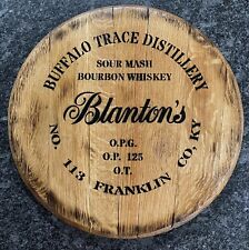 Buffalo Trace Distiller (Blanton's) Bourbon Barrel Head 21.5” AuthenticReclaimed picture