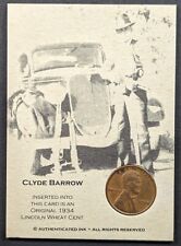 Clyde Barrow 2008 Authenticated Ink Card With Penny picture