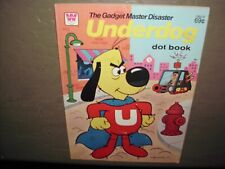 VINTAGE UNDERDOG COLORING BOOK WHITMAN RARE UNDERDOG ONLY 3 PGS. USED NM 1980 picture