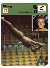 Klaus Dibiasi Diving - Water Sports   Sportscasters Card  picture