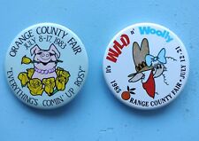 Vintage 1983 1985 Orange County OC Fair Button Pin Pinback Lot California CA picture