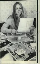 1972 Press Photo Vicky Lynn Cole, Works on Richard Nixon's Re-election Campaign picture
