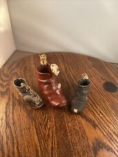 Lot Of Three Cat And Mouse Porcelain Shoes  picture