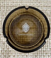 Loews Monte Carlo Hotel Brown Glass Ashtray Made In France 4.5” x 1.5” picture