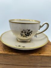 Vintage Denmark Porcelain Cup & Saucer Demitasse NHS Kongens Lyngby picture