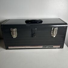 Vintage Sears Best Black Craftsman Metal Tool Box 20