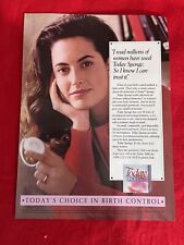 Vintage 1989 Today Sponge Birth Control Print Ad picture