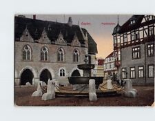 Postcard Market Fountain Goslar Germany picture