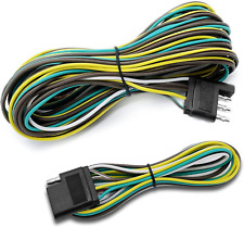 LIMICAR Trailer Wiring Harness Kit, 25Ft Trailer Wire with 4 Flat Extension Conn picture