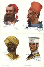 DUPUIS ARTIS SIGNED MIITARY WWI 42 Vintage Postcards (L4296) picture