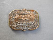 Vintage UNION PACIFIC GUN BUFFALO CONTROL TOKEN railroad fantasy medal $100 picture