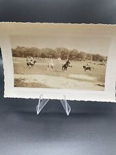 1940s Photo Of People Paying Polo, Horses picture