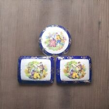 3 Antique Trinket Boxes Made In Italy By RA. picture