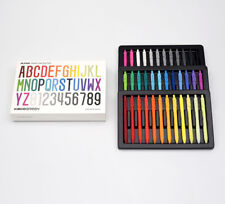 KACO ALPHA 36 Pack Assorted Color Gel ink Pen, A-Z 0-9 Number Black Fine Point picture