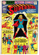 Action Comics #373 - 80 page Giant (1969) READABLE LOW-MID GRADE  W/SUPERGIRL picture