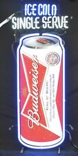 Budweiser Ice Cold Can Neon Sign - Light Not Working - Needs Maintenance picture