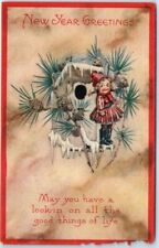 Postcard - Holiday Greeting Card - New Year Greetings with Holiday Art Print picture