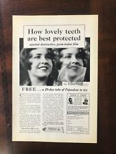 1930 vintage original print Ad Pepsodent Tooth Paste - Use Twice Per Day picture