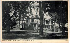 Westfield Wright Home Main Street 1910 NY  picture