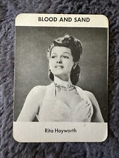 Rita Hayworth Rare Vintage Trading Card Blood And Sand picture