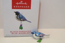 2022 Hallmark BLACK-THROATED BLUE WARBLER Miniature Ornament BRAND NEW MINT picture