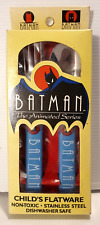 BATMAN: THE ANIMATED SERIES Vintage 1992 Boxed Childrens Flatware Made in Taiwan picture