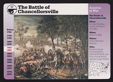 THE BATTLE OF CHANCELLORSVILLE 1863 Civil War 1995 GROLIER STORY OF AMERICA CARD picture