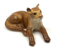 Rare Hagen Renaker Mountain Lion- PLEASE SEE CHIPPED EARS in last picture picture