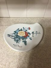  Rare Vintage Hand-painted  Decorative Plate Birds & Flowering Branch  picture