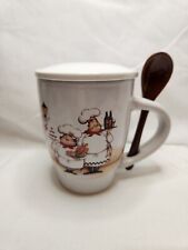 Trisa Italian Chefs Coffee Tea Cup Mug With Spoon and Lid  picture