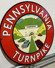Vintage Style Pennsylvania Turnpike Service Heavy Steel Metal Top Quality Sign picture
