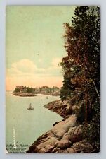 Southport ME-Maine, View From Pine Cliff, Antique Vintage Souvenir Postcard picture