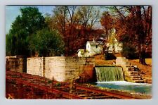Metamora IN-Indiana The Falls In The Whitewater Canal, Antique, Vintage Postcard picture