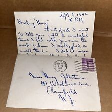 1942 Love Letter Correspondence: Rutgers University Fraternity Hopes picture
