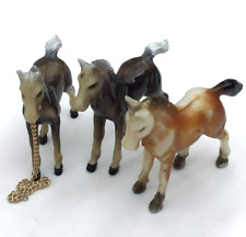 Vintage WS Toy Plastic Horses Made in Hong Kong picture
