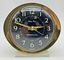 Vintage Big Ben Westclox Baby Ben Alarm Clock Scotland Clock Alarm Gold Trim picture