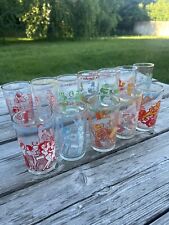 Vintage 1971-1973 Archie Comics Welch’s Jelly Jar Glasses Set of 12 picture
