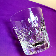 Vintage ROGASKA HAMILTON CRYSTAL Double Old-Fashioned Glass Barware picture